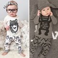 Wholesale Children Suits Summer Style Baby Clothes Monsters Printing Infant Clothes Long Sleeve Boy Clothes Set