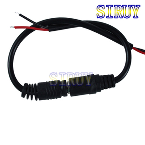 Monitoring DC power male female connector 12V power cord led controller DC line size 5 5