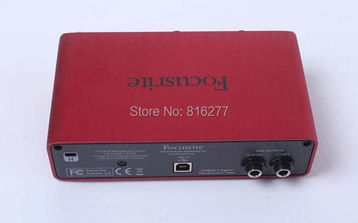 Купить Focusrite Скарлетт 2i2 гитара, запись аудио интерфейс USB 2.0 ...