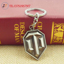 Fashion Online Game World of Tanks WOT Metal Keychain Pendent For Men’s Key Chain Key Ring Gift 1pc Free shipping