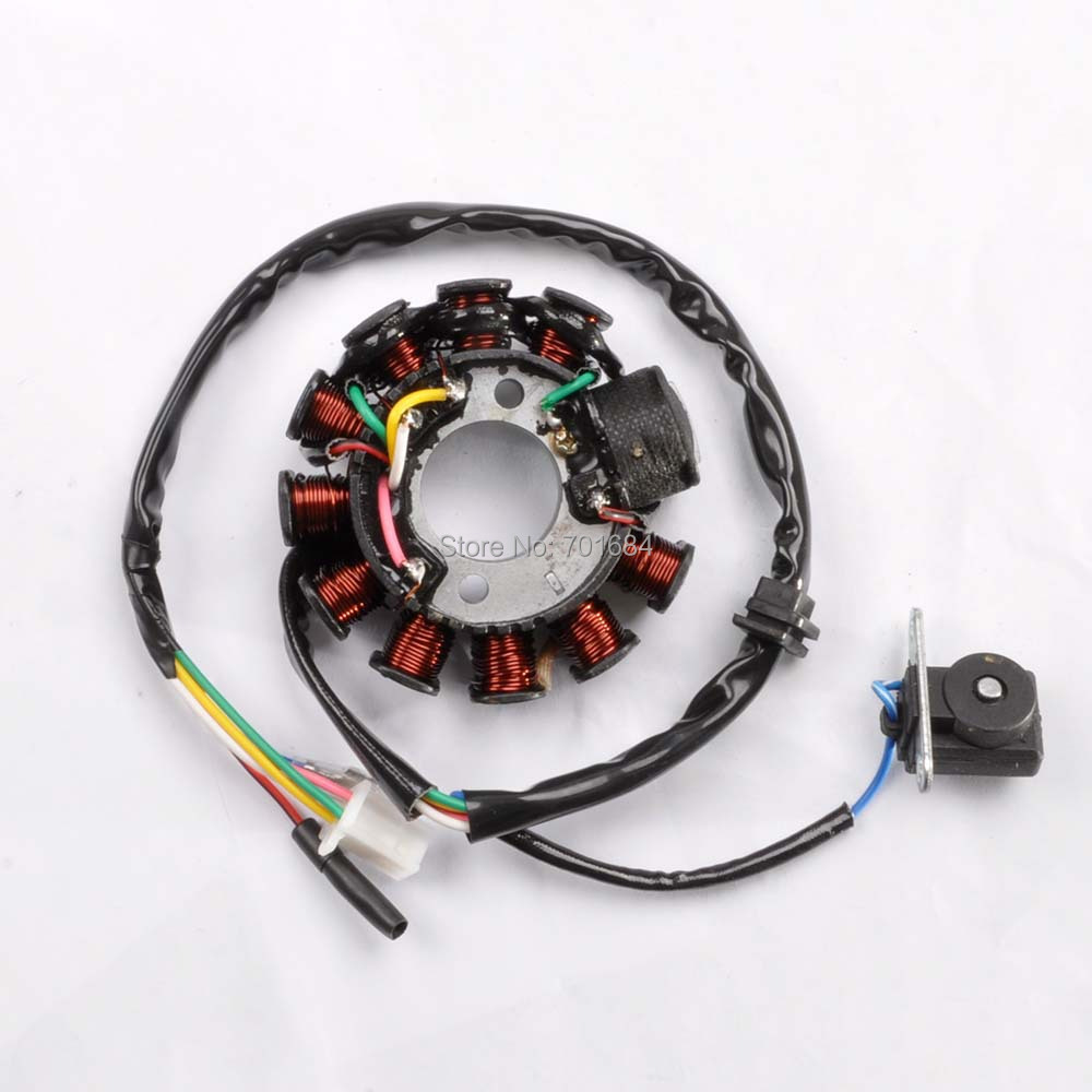 For 11 Coil Stator Magneto Plater For font b GY6 b font 125CC 152QMI 157QMJ Scooter
