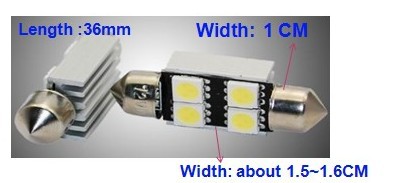 50 x 4smd 36  5050 72 lumens   canbus    interieur 