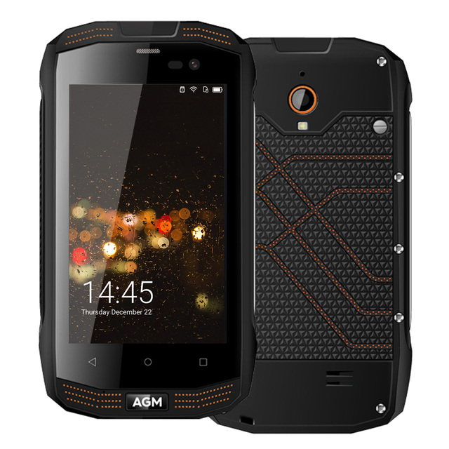 Original AGM A2 Rio 4.0 4G LTE IP68 Waterproof Mobile Phone Android 5.1 Qualcomm MSM8909 Quad Core 2G+16G SOS NFC Smartphone