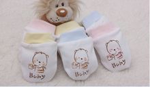 100 cotton baby proof gloves Spring 0 3months comfortable breathe freely baby gloves Neonatal gloves newborn