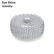 Silver Fashion Female Simple Jewelry Women Wedding Network Rings Free Shipping Wholesale Price High Quality Trendy Gifts