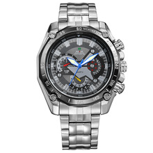 2015 con estilo de moda ocasional WEIDE marca de hora Dual hombres de negocios de los estilo militar de cuarzo buceo reloj del reloj Relogio Masculino