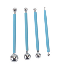 4pcs Stainless Steel Sugar Fondant Cake Shaping Bakeware 8 Head Sculpture Pastry Tools Home Kitchen Accessories