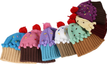 same style NEFF 2016 New Winter kids hat Lovely cupcakes modelling children embroidery cake ice cream hat knitted hat