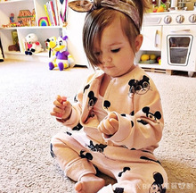 2015 New kids Mini rodini kitty Pattern set 1 tops+1 pants sweatshirts For Baby Boys Girls Autumn Winter Toddler’s Clothing