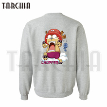 TARCHIA hoodies sweatshirt personalized double sided print Tony Tony Chopper man coat casual parental survetement One Piece