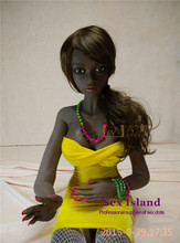 New 132CM Top Quality Realistic Black Sex Dolls For Men Adult Silicone Doll Full Body Real