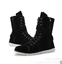 2015 autumn winter Men Boots high help casual shoes flats men s ankle boots martin boots