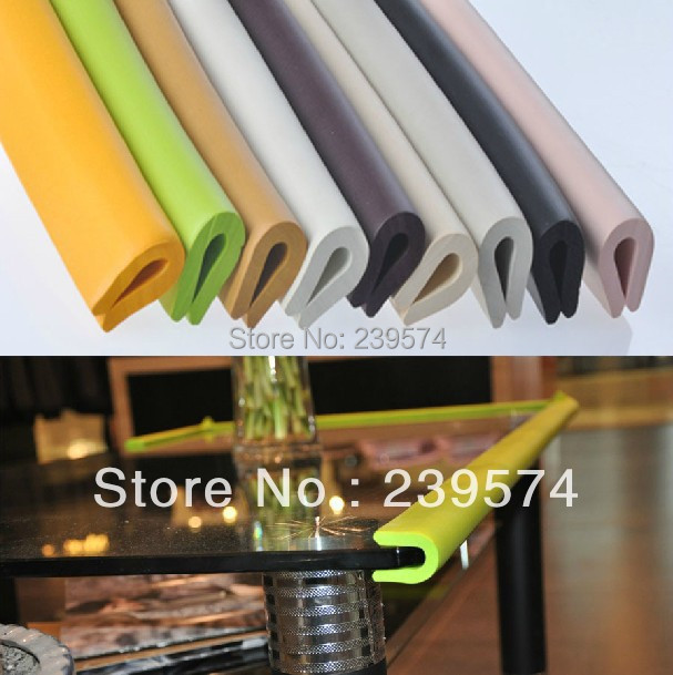 Free shipping U Style 2m New Baby bumper strip Baby Safety Corner protector Glass Table Edge