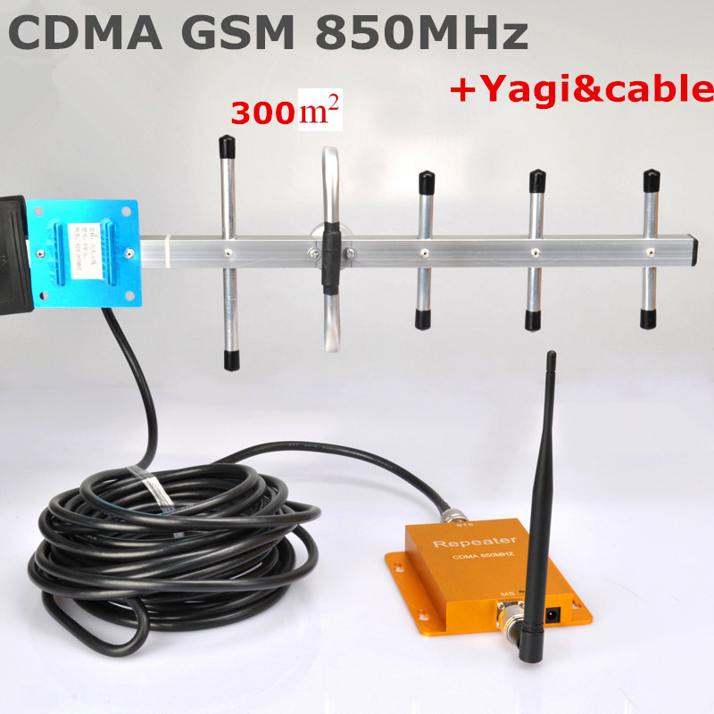 1Set New 3G CDMA GSM 850mhz 850 60db Mobile Phone Cell Phone Signal Booster Enhancer Repeater
