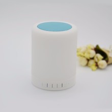 Smart Wireless Bluetooth Speaker 2016 Stereo Touch Sensor Bluetooth Lamp Portable Speaker With Dimmable Led Light