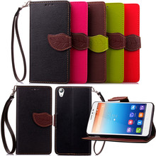 Leaf Clasp flip PU Leather Case for lenovo s850 Stand Function 2 Card Holder Wallet Case Cover for lenovo s850 Case phone Coque