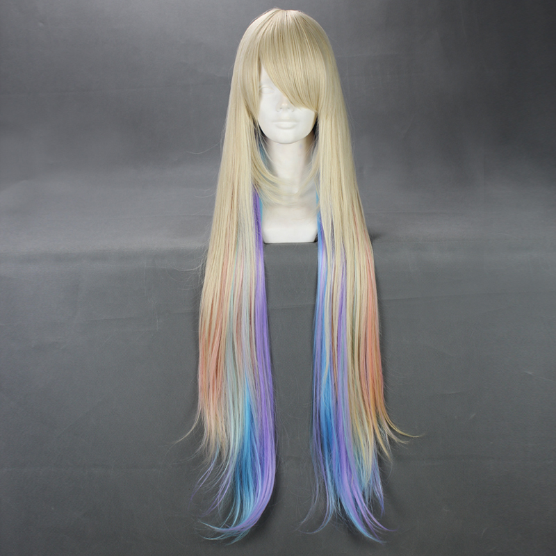 Synthetic Hair Wig Women Girls 110 120cm Length Long Straight Wigs