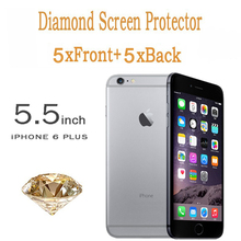 Diamond glitter Screen Protector front and back for Iphone 6 plus 5.5 inch With Retail Package