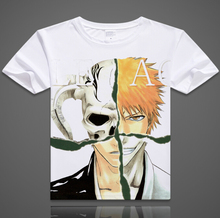 New Japanese anime Free Shipping Bleach T-shirt Custom Logo Men’s Short-sleeve Loose T shirt Good Quality