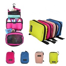 New Portable Waterproof Travel Makeup Organizer Bag High Quality Hanging Bag Multifunctional Travel Zipper Clutch Cosmetic Bag