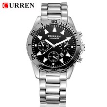 La venta del nuevo CURREN 8009 moda y casuales hombres del reloj Top Brand deportes relojes japón Movt cuarzo analógico reloj de pulsera militar