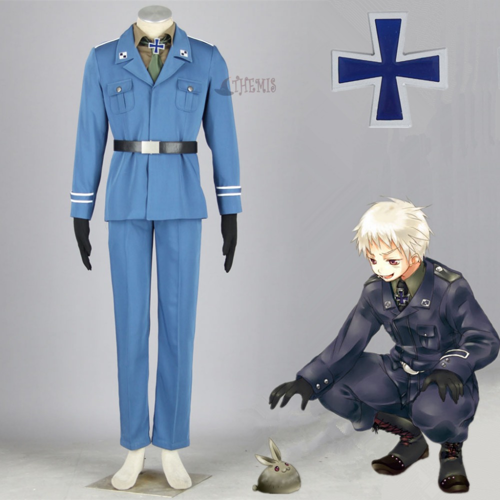Athemis Army Uniforms Anime Axis Powers Hetalia/APH Kingdom of Prussia Cosplay Costumes Custom made