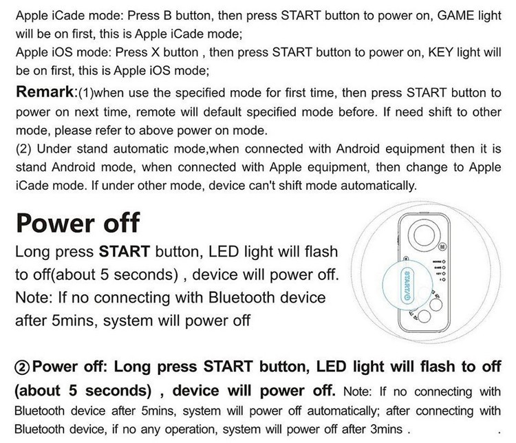 MOCUTE Joystick Multifunction Bluetooth Selfie Remote Control Shutter Gamepad for TabletPhoneEbookTVGamepad (17)