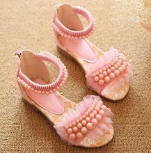 Princess pearl lace Roman children s sandals children shoes kids boots sandal girls new girls sandals