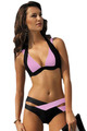 INGAGA Summer 2016 New Women Sexy Bikini Set Push Up Swimsuits Swimwear Cross Double Halter Swim