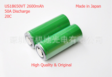 Us26650vt батарея 3.7 В 2600 мАч поддержка-20c 50A Dicharge VT аккумулятор для Sony электронные сигареты Makita инструменты