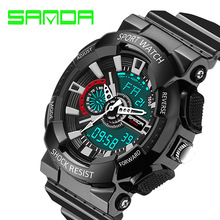 2016 sanda Quartz Digital watches men watch waterproof sport military G style S Shock watch men’s luxury brand relogio masculino