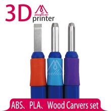 3PCS Wood Carvers set 3D Printer DIY Tool Kit,ABS and PLA Carving knife/graver for 3D Printer