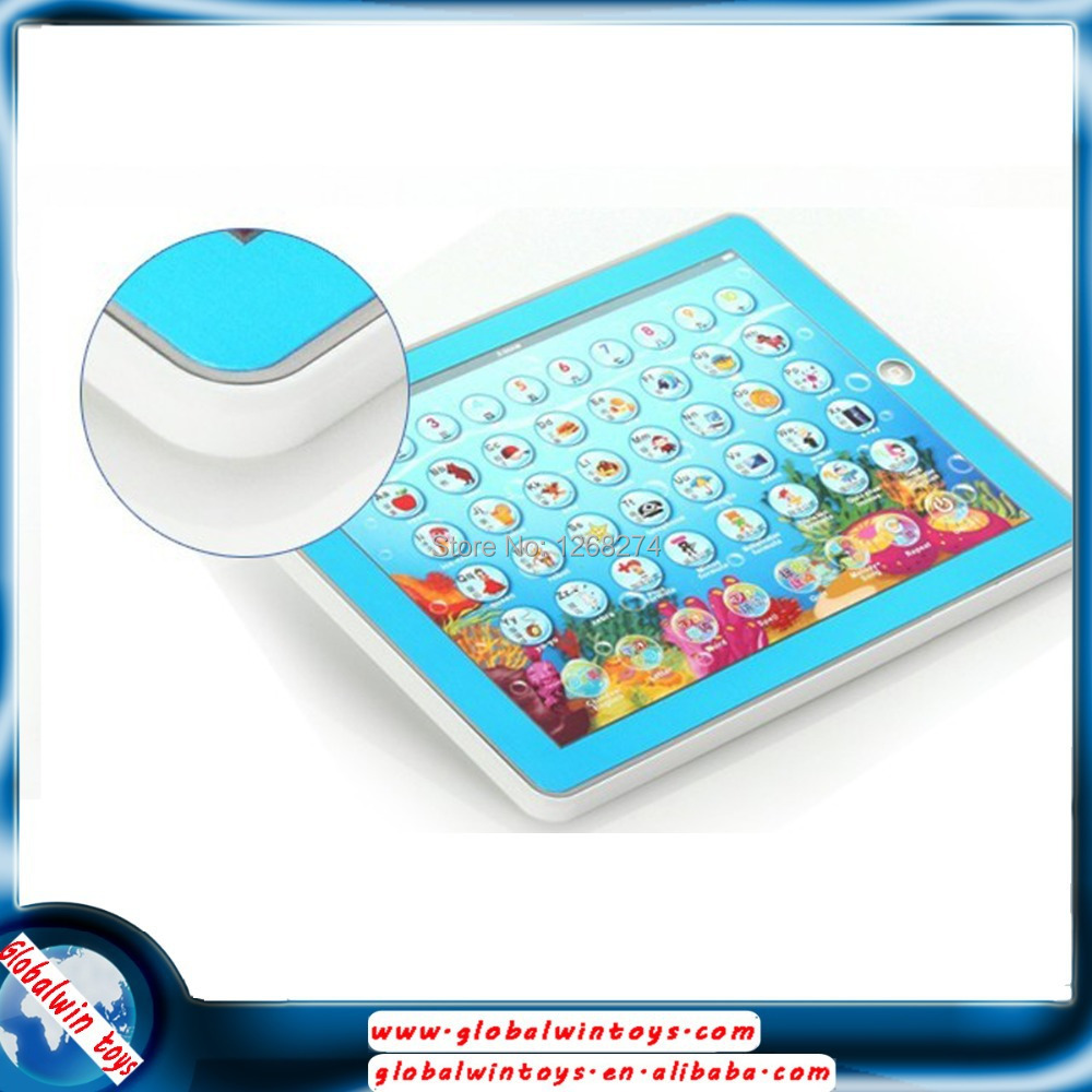 Free Shipping pad toys english Learning Machine Y PAD educational baby toys Music and Led Light pink and blue color hot sale