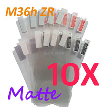 10pcs Matte screen protector anti glare phone bags cases protective film For SONY M36h Xperia ZR