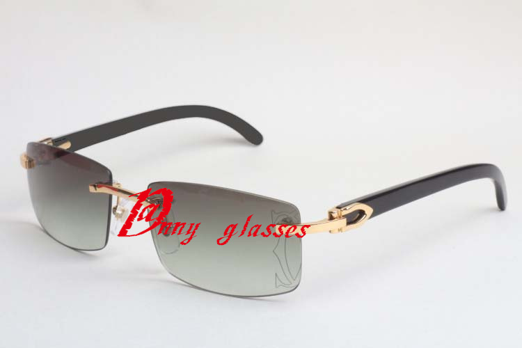 Hot, black buffalo horn sunglasses 3524012 Size: 56-18-140mm