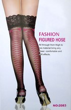 2014new fashion Sexy Womens Lace Top Silicone Band Stay Up Thigh High Stockings Pantyhose