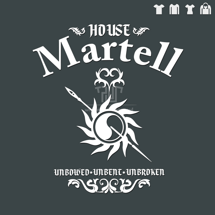 Game of thrones house Martell sigil original design men unisex t shirt 100 preshrink ringspun cotton