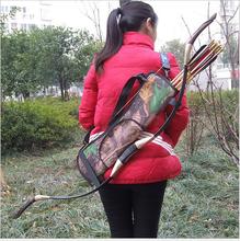 Outdoor Waterproof Bundled Quiver Camouflage Bionic Camo Bow Bag Pouch Arrow Quiver Archery Supplies Hunting Accessory