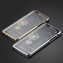 Ultra Slim Luxury Crystal Diamond Bling Transparent Electroplate Back Case Cover For Apple iPhone 5 5s