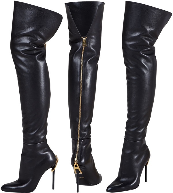 Cheap Thigh High Leather Boots - Yu Boots