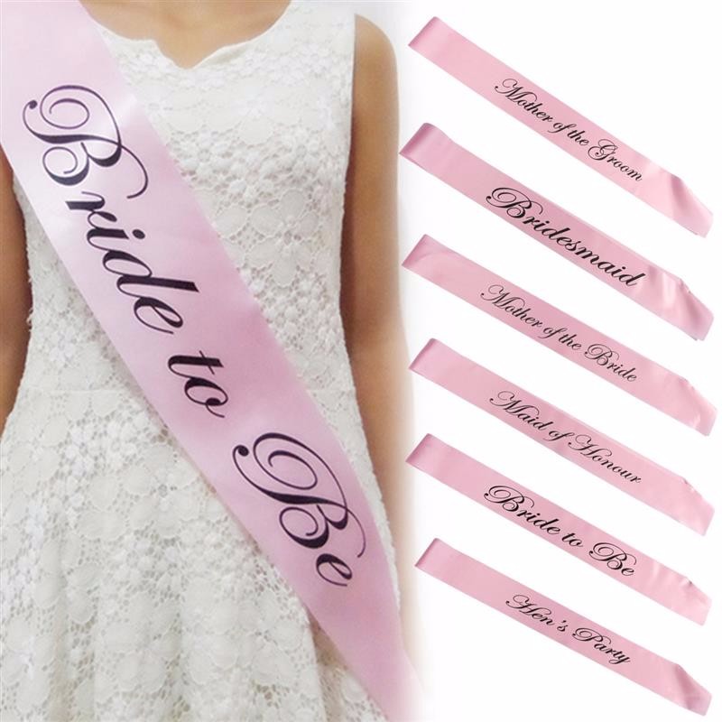 7 DESIGNS AVAILABLE HEN PARTY NEON PINK SASHES 