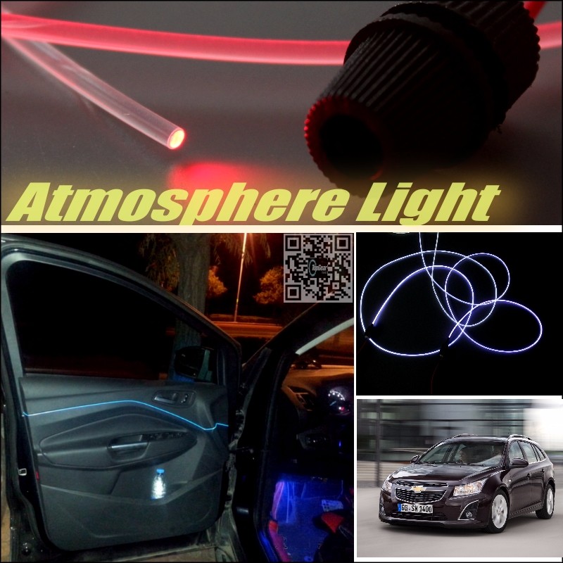 Car Atmosphere Light Fiber Optic Band For Chevrolet Cruze J300 Furiosa Interior Refit No Dizzling Cab Inside DIY Air light