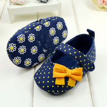 Cute Spring Autumn Baby Girl Shoes Sweet Dot Butterfly Toddlers Baby Girls First Walkers