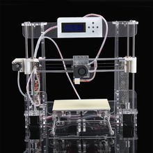 DHL EMS free shipping Reprap Prusa i3 3D printer with High Quality DIY 3d Printer kit prusa i3 LCD with 1kg PLA consumables+8gSD