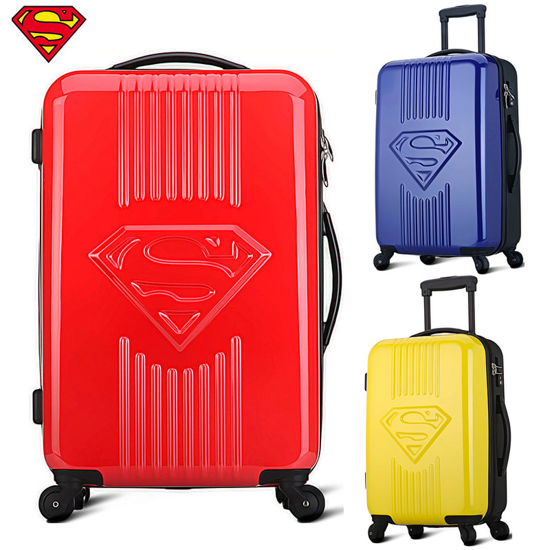 Superman Luggage Men and Women Fashion Travel Suitcase Trolley Luggage