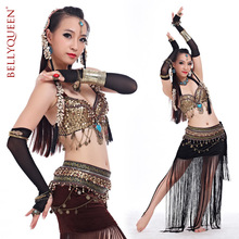 Tribal belly dance costume 2015 Rushed New Arrival Freeshipping Women Polyester bellydance Belt Tribal with Bra belly dancing