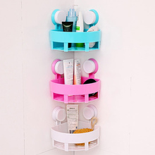 2016 Pure color Wall powerful suction racks ABS plastic kitchen / bathroom draining rack bathroom accessories