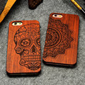 Retro PC Wood Skull Case for iPhone 5 5S iPhone SE Novetly Vintage Case Cover for