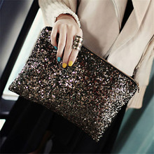 Famous brands women bag Women Clutch Dazzling Sequins Glitter Sparkling Handbag Evening Bag