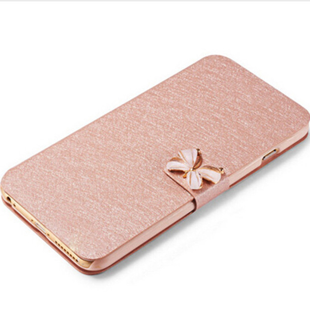 For Microsoft Nokia Lumia 625 Case Luxury Silk Flip Cover Case PU Leather font b Phone